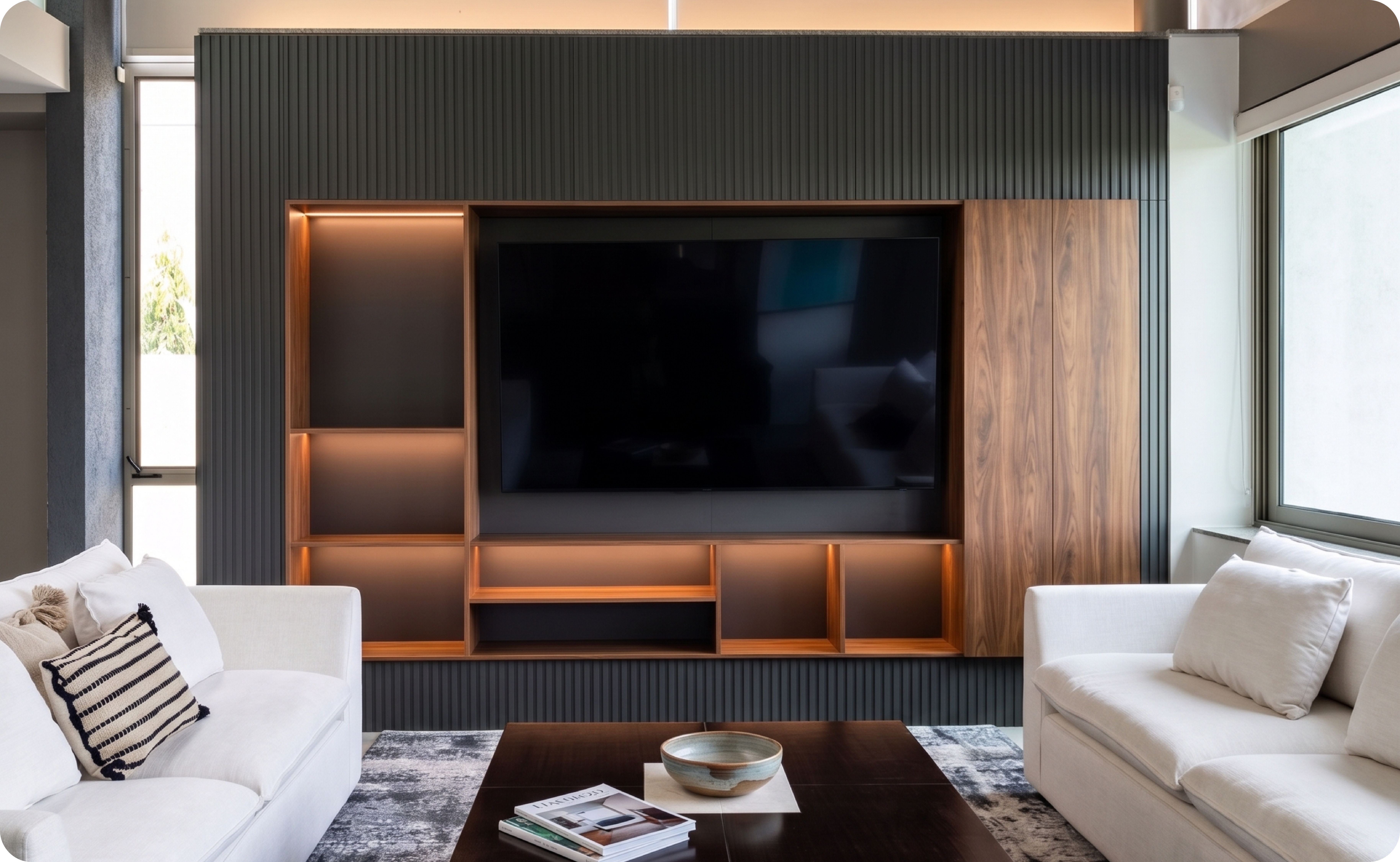 Mueble de TV para Casa Azul